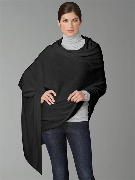 cashmere wraps black and white